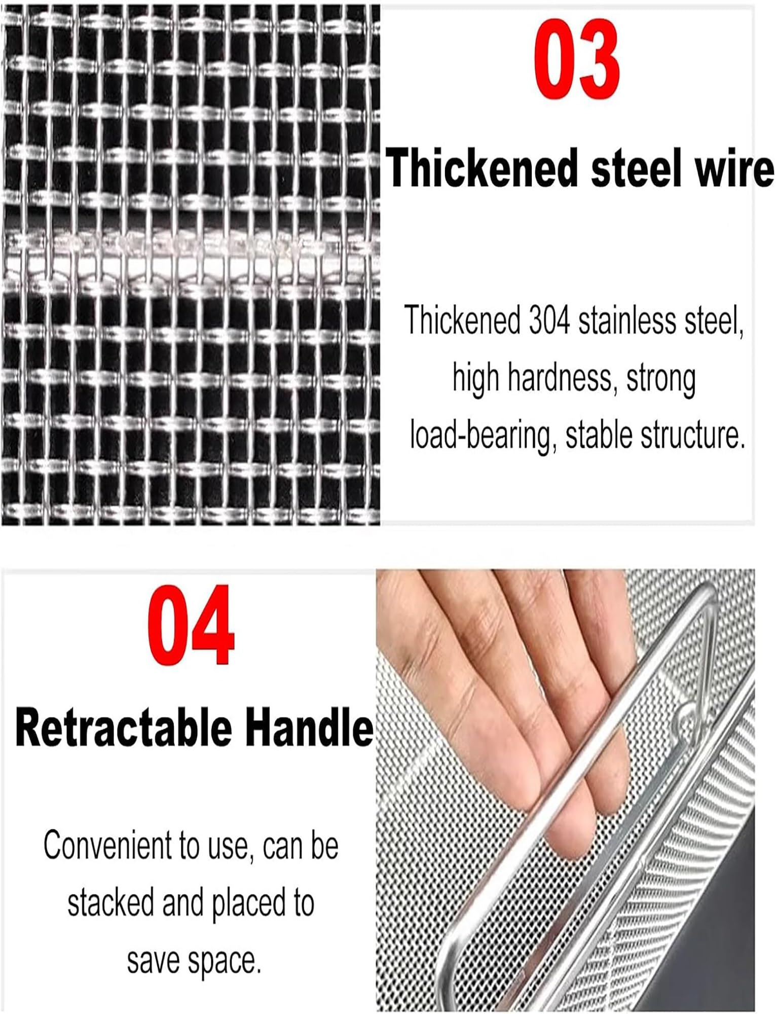 2mm mesh Mesh Perforated Baskets Sterilization Tray, Medical 304 Stainless Steel Instrument Tool，Medical Instrument Tray(40x25x7cm/15.75x9.84x2.76in)
