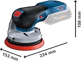 Bosch Professional 18V System Cordless Random Orbit Sander GEX 18V-125 (incl. Sanding disc (125 mm), 1x Sanding Paper, dust Bag, Without Battery/Charger, L-BOXX 136) - 6