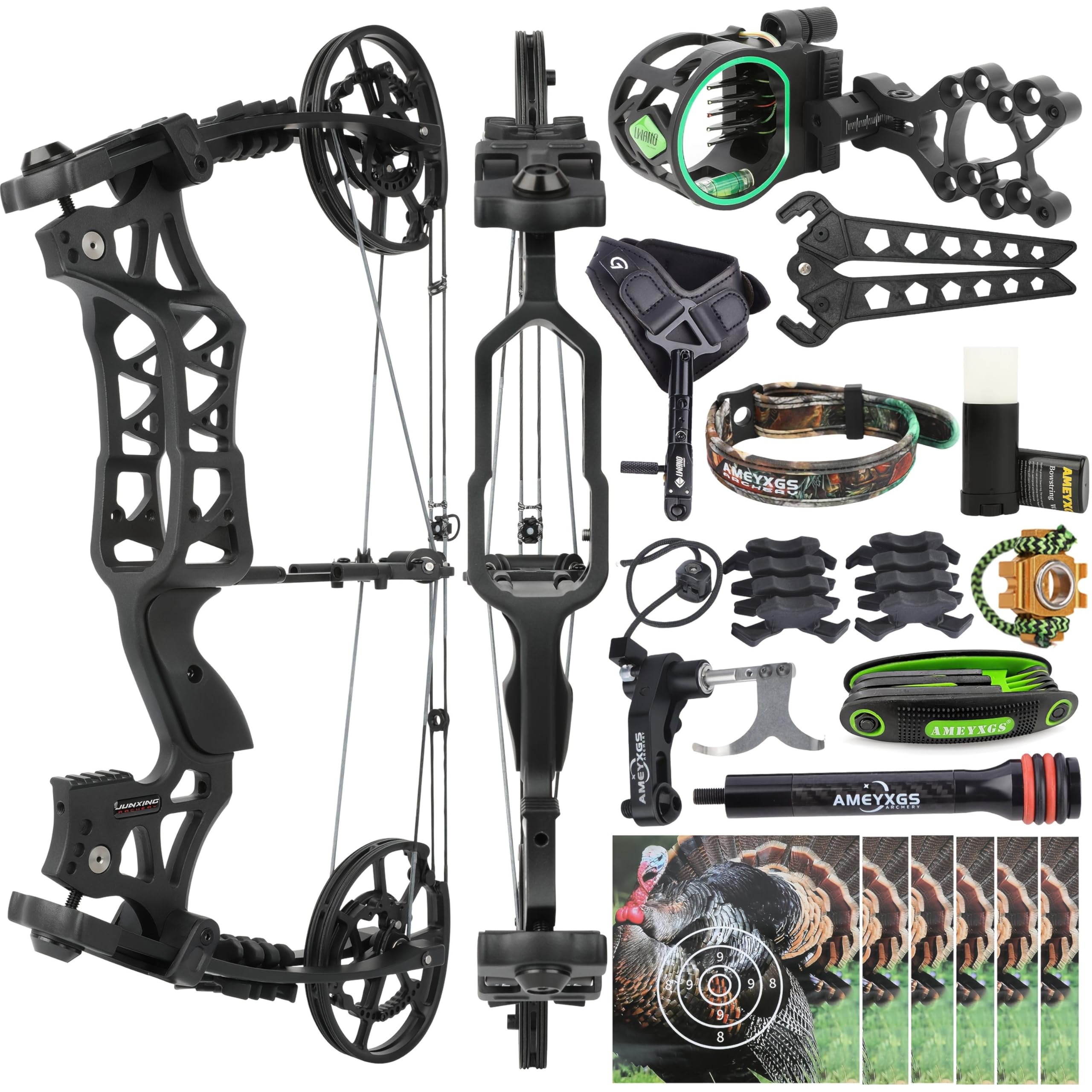 Zweifunktions Compound-Bogen Set 40-70lb Einstellbare Spannung