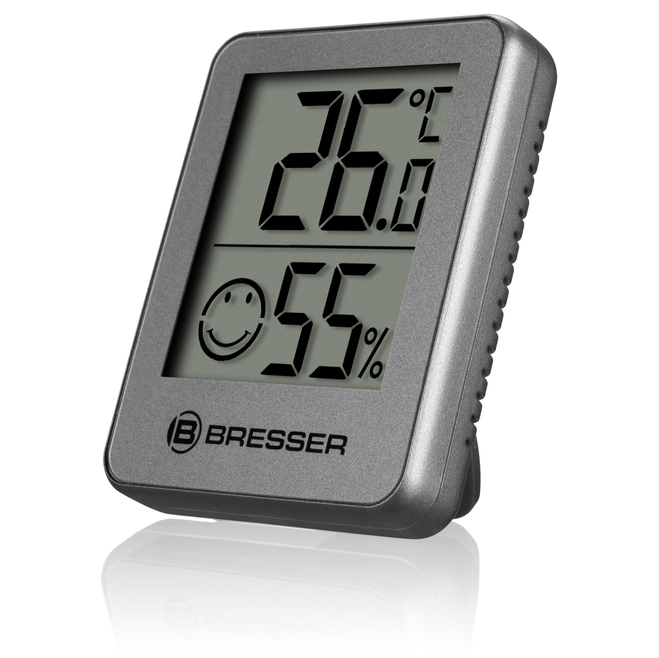 Bresser Set 3 Termometri Igrometri Digitali – Temperatura E Umidità Ambiente, Con Indicatore Smiley, Montaggio A Parete O Magnete - 4