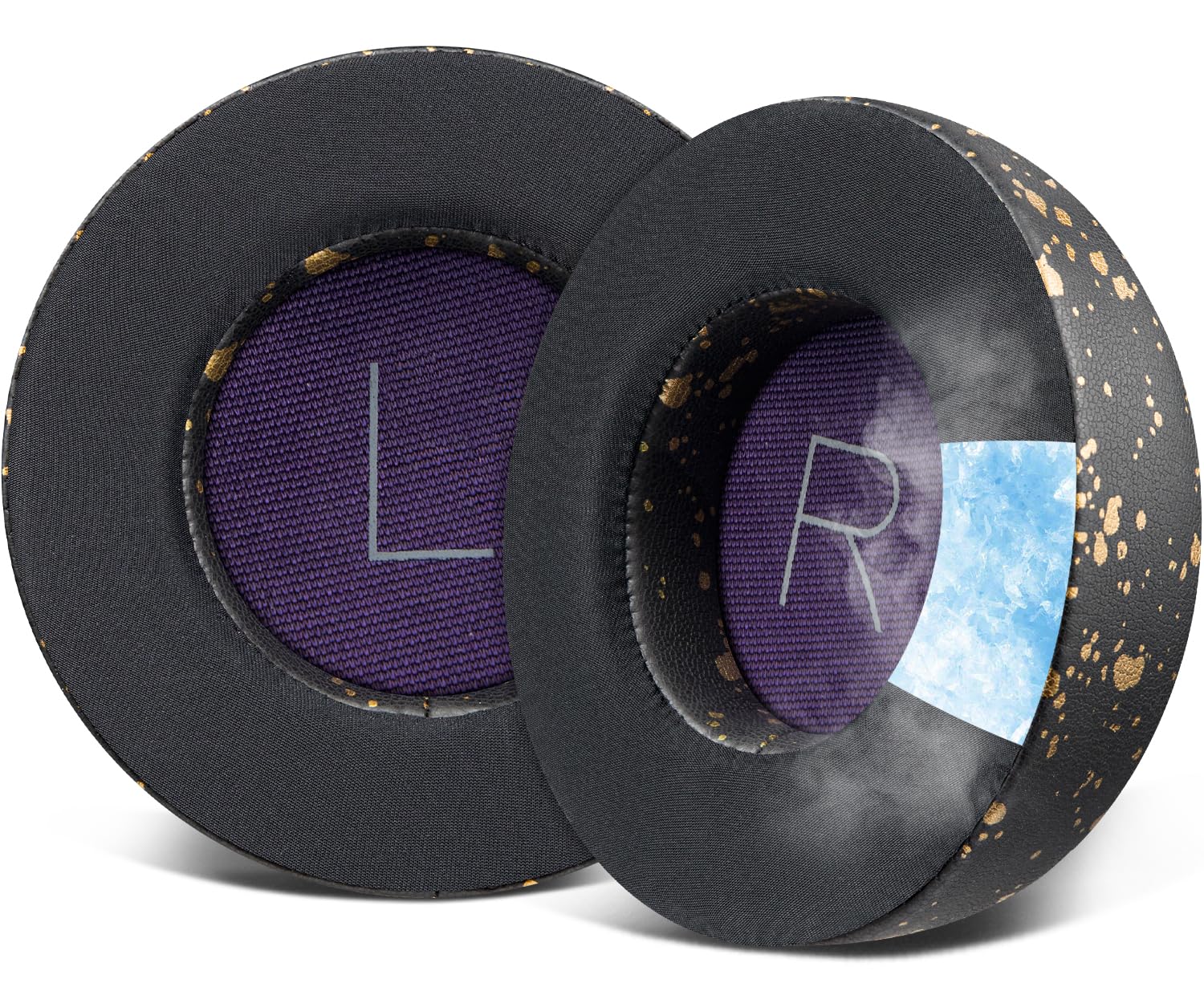 SOULWIT Replacement Ear Pads Cushions for Plantronics BackBeat Pro Wireless Noise Canceling Headphones, Earpads with Ice Silk Fabric, High-Density Noise Isolation Foam (CG Black Gold)-image-31