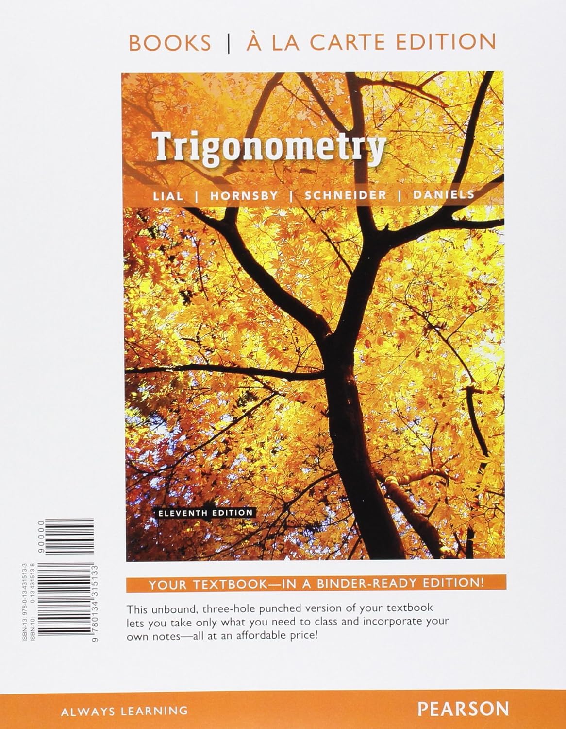 Trigonometry Books a La Carte Edition Amazon.co.uk Lial, Margaret