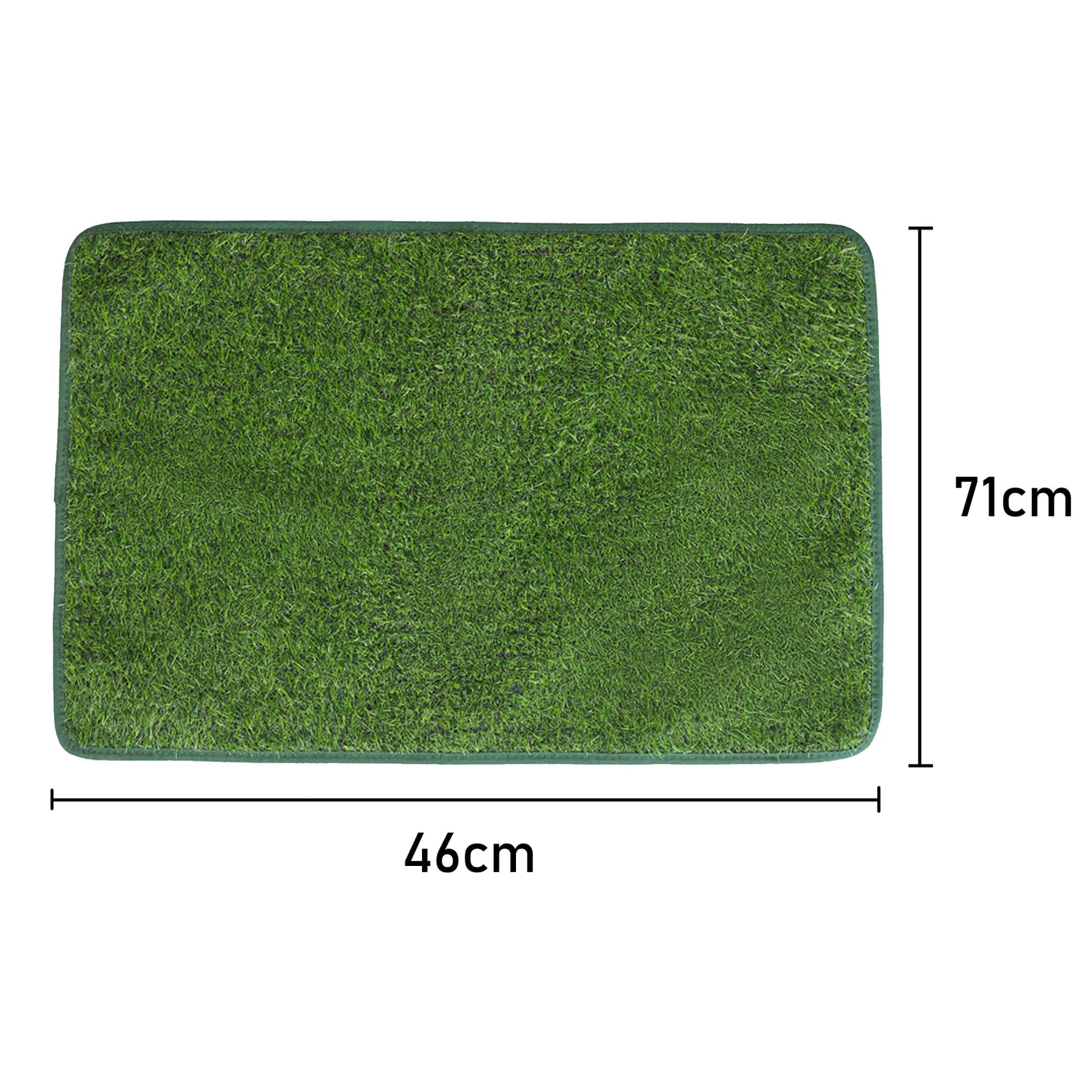 Tapis Chien Pipi, Toilette pour ChienM, pour Le Dressage des Chiots, apis en Gazon Artificiel, Pour l'intérieur et l'extérieur, Lavable et réutilisable, Décoration en gazon(46 X 71 CM)