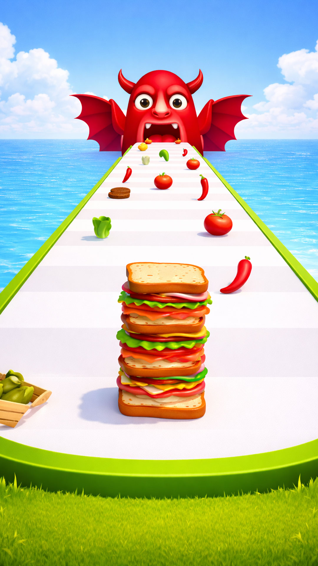 Sandwich Burger Stack Runner Eat Games 3D: Fast Food Rush Master Stack ...