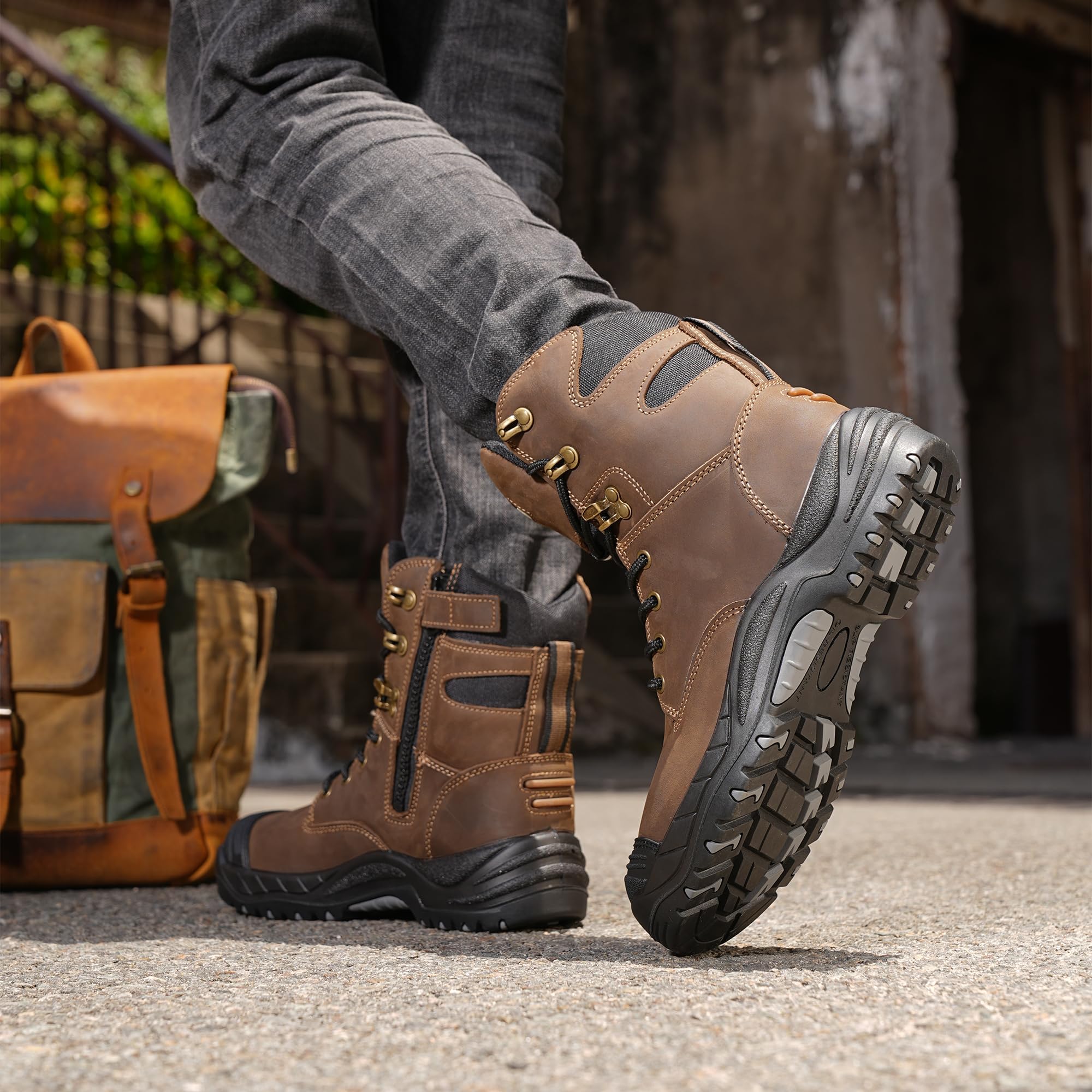 S3L HRO SR Botas de Seguridad, Botas de Trabajo Punta de Acero, Zapatos de Trabajo Zapatillas Trabajo Comodo Antideslizantes 37-47 EU