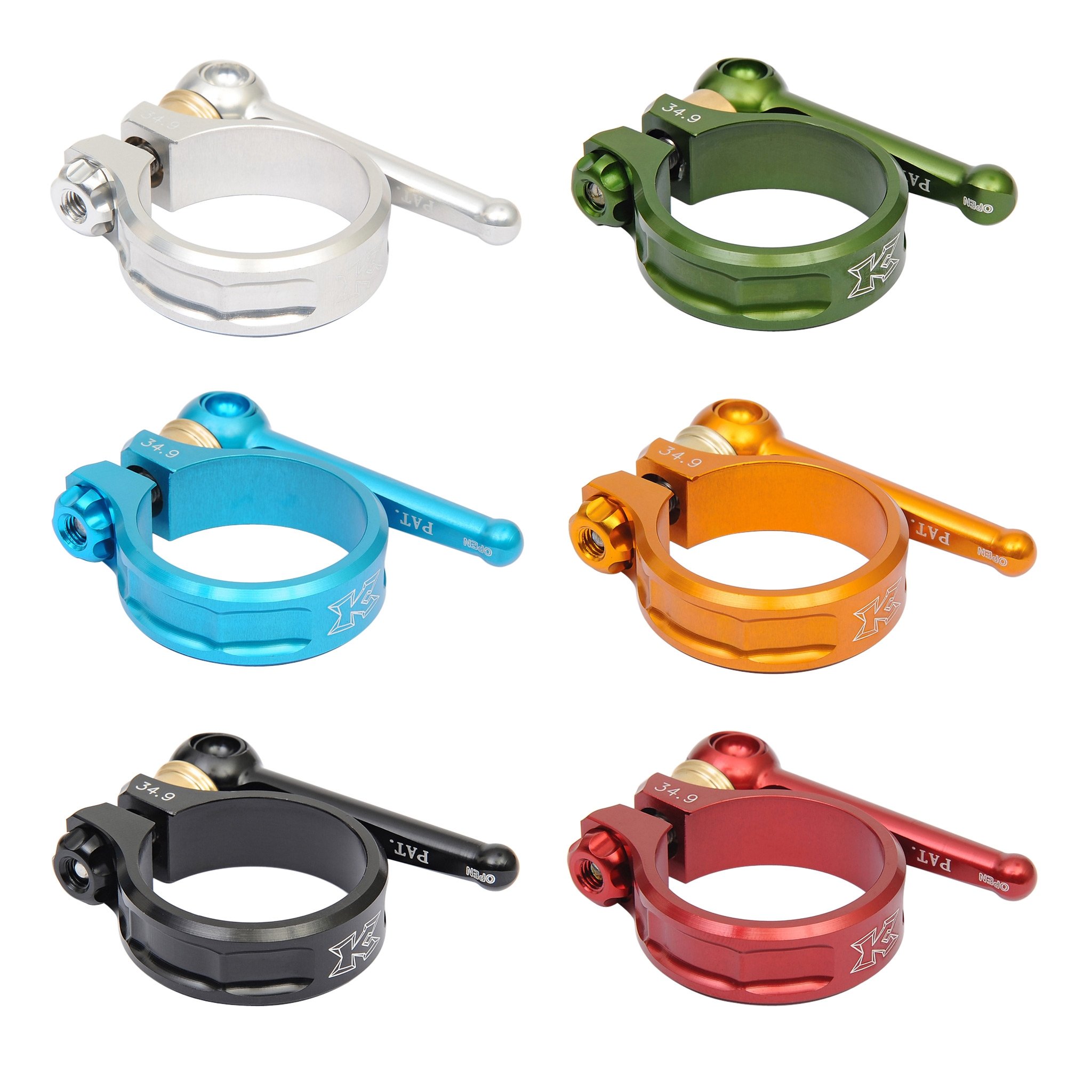 KCNC SC11 Sattelklemme 34,9mm - Leichte Sattelklemmung Aus Scandium Legierung In Schwarz