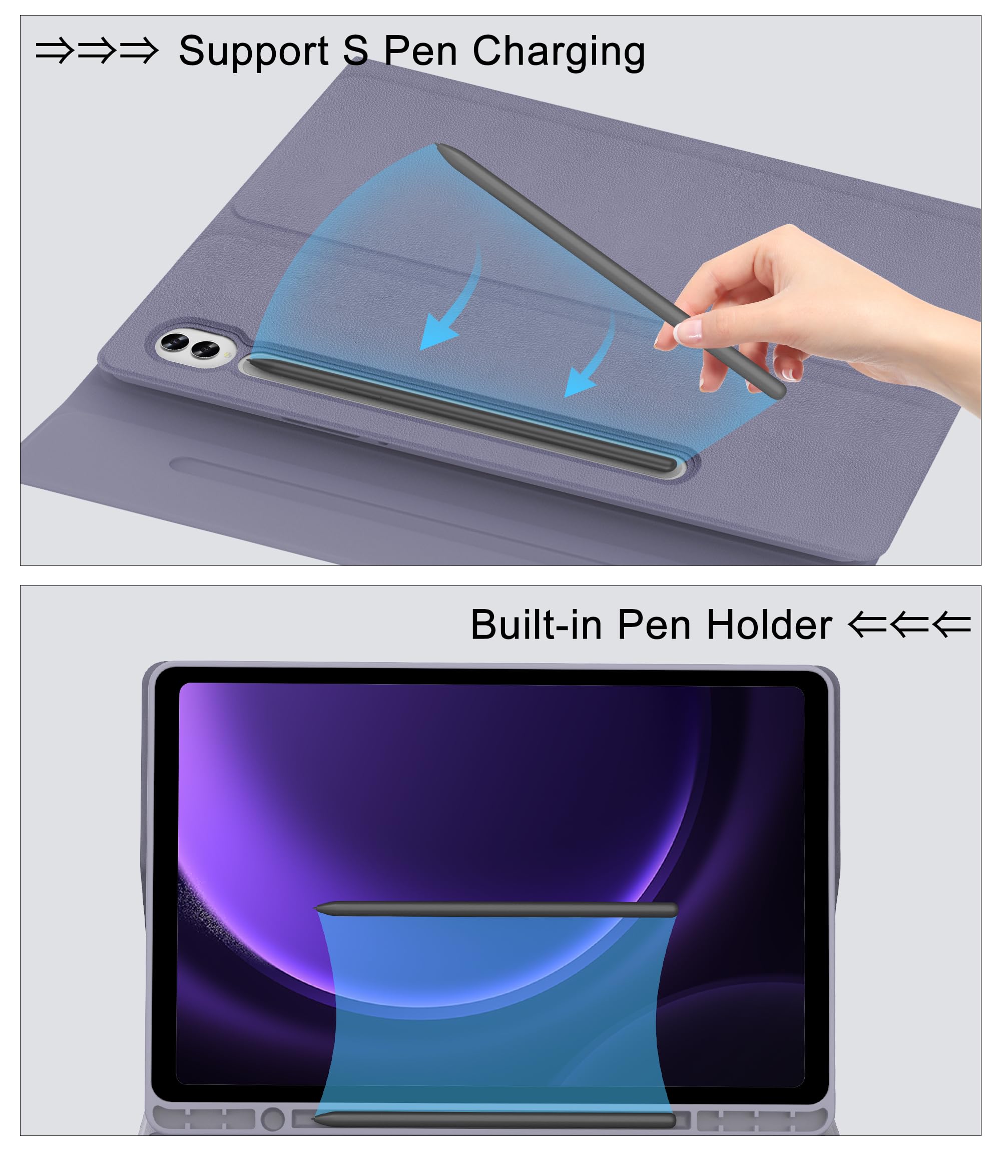 Amazon.com: Galaxy Tab S10FE/S9 FE 10.9 Inch Keyboard Case for