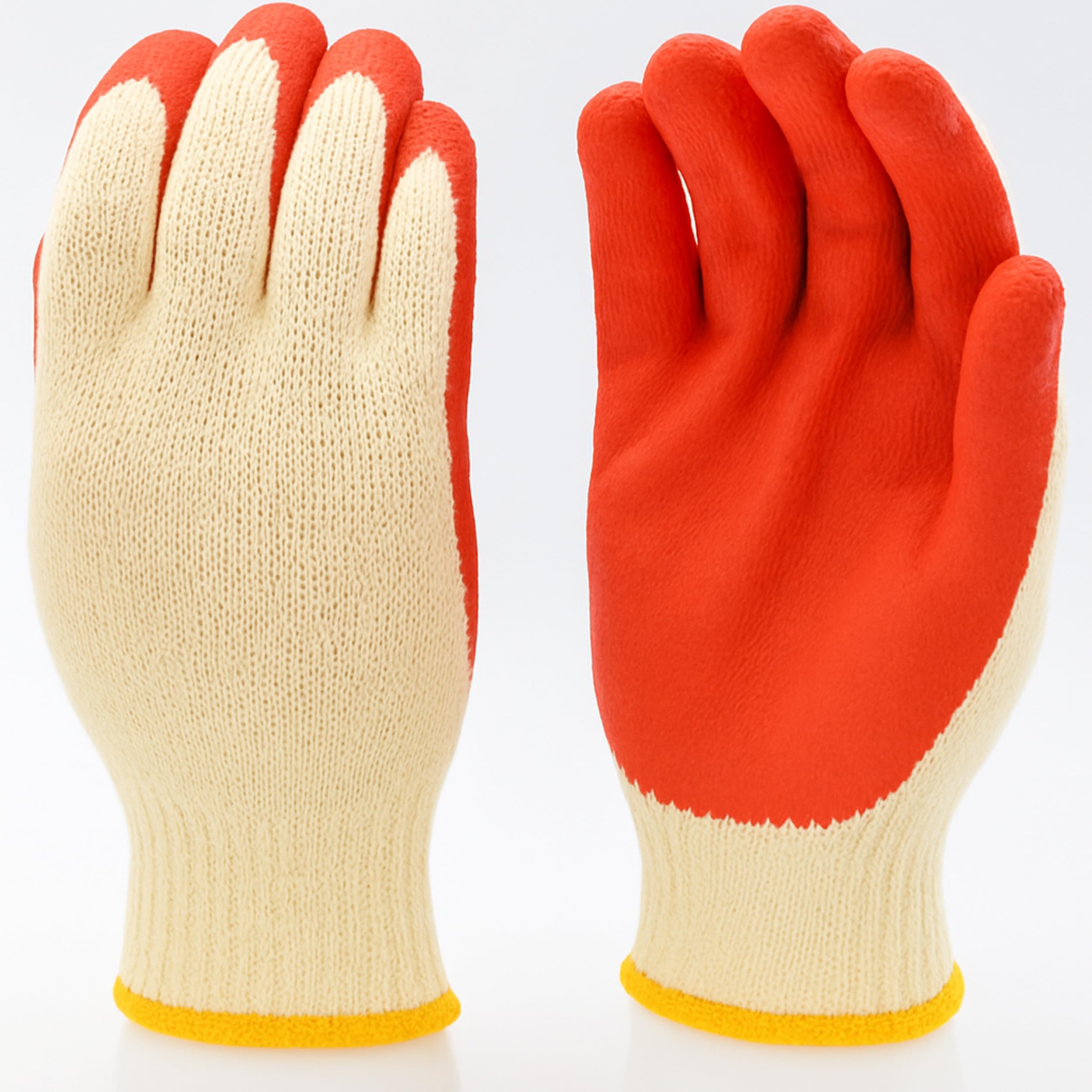 G & F 3106-10 String Knit Palm, Latex Dipped Nitrile Coated