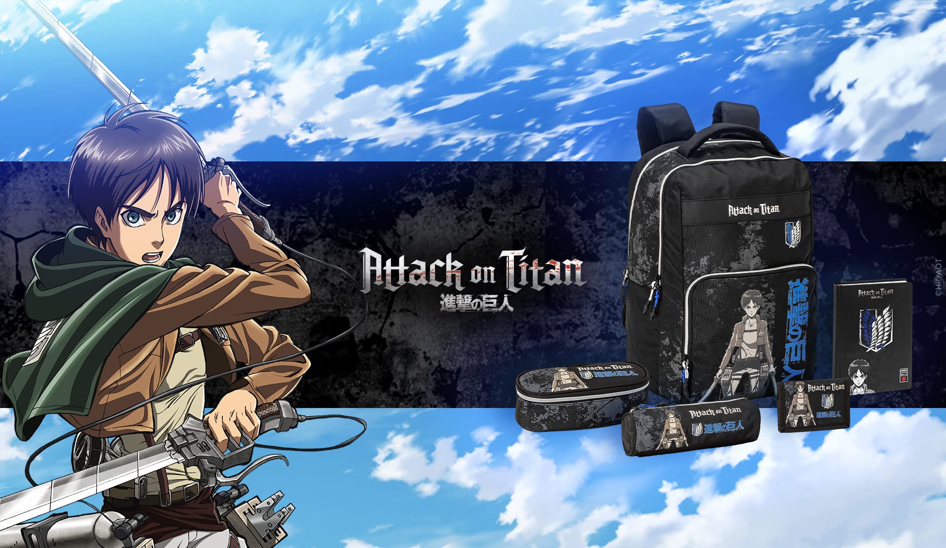COMIX CASE TOMBOLINO Attack of Giants Anime, Black, Casual