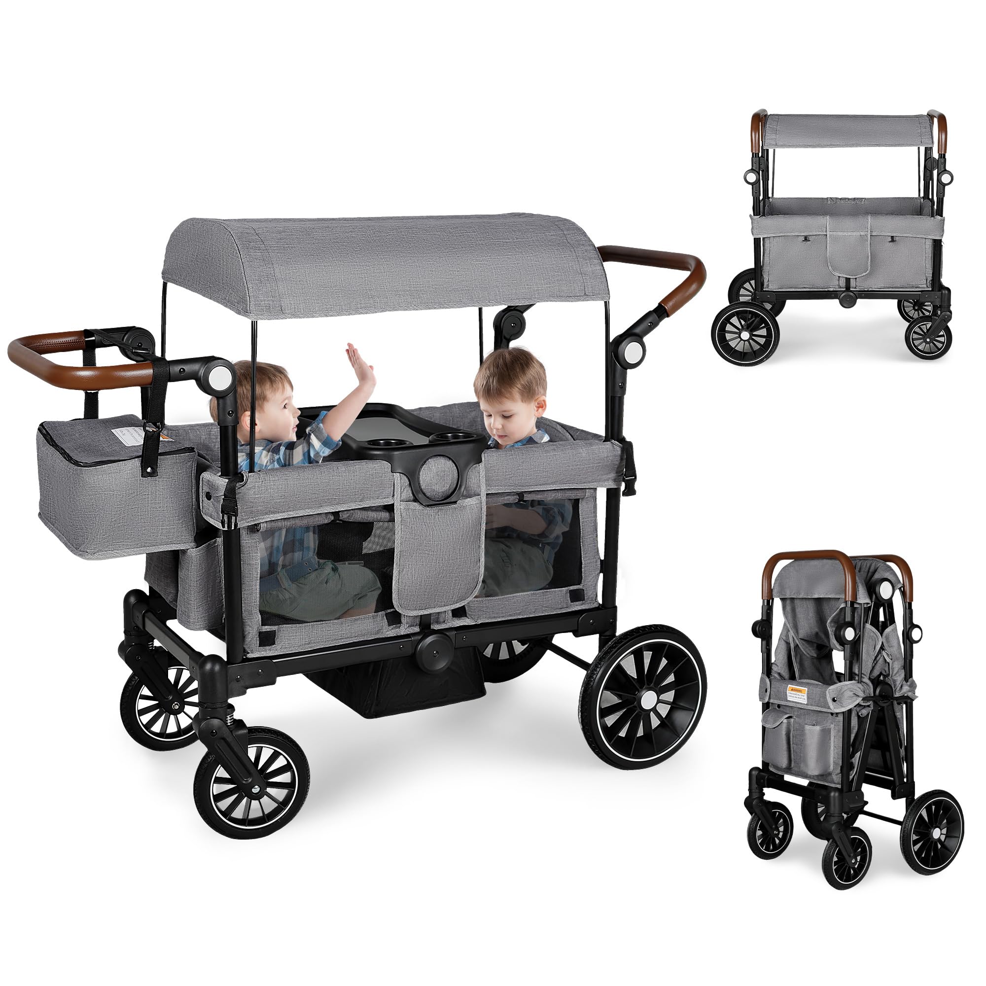 Amazon.com : TODECARE Stroller Wagon for 2 Kids, Foldable Kids