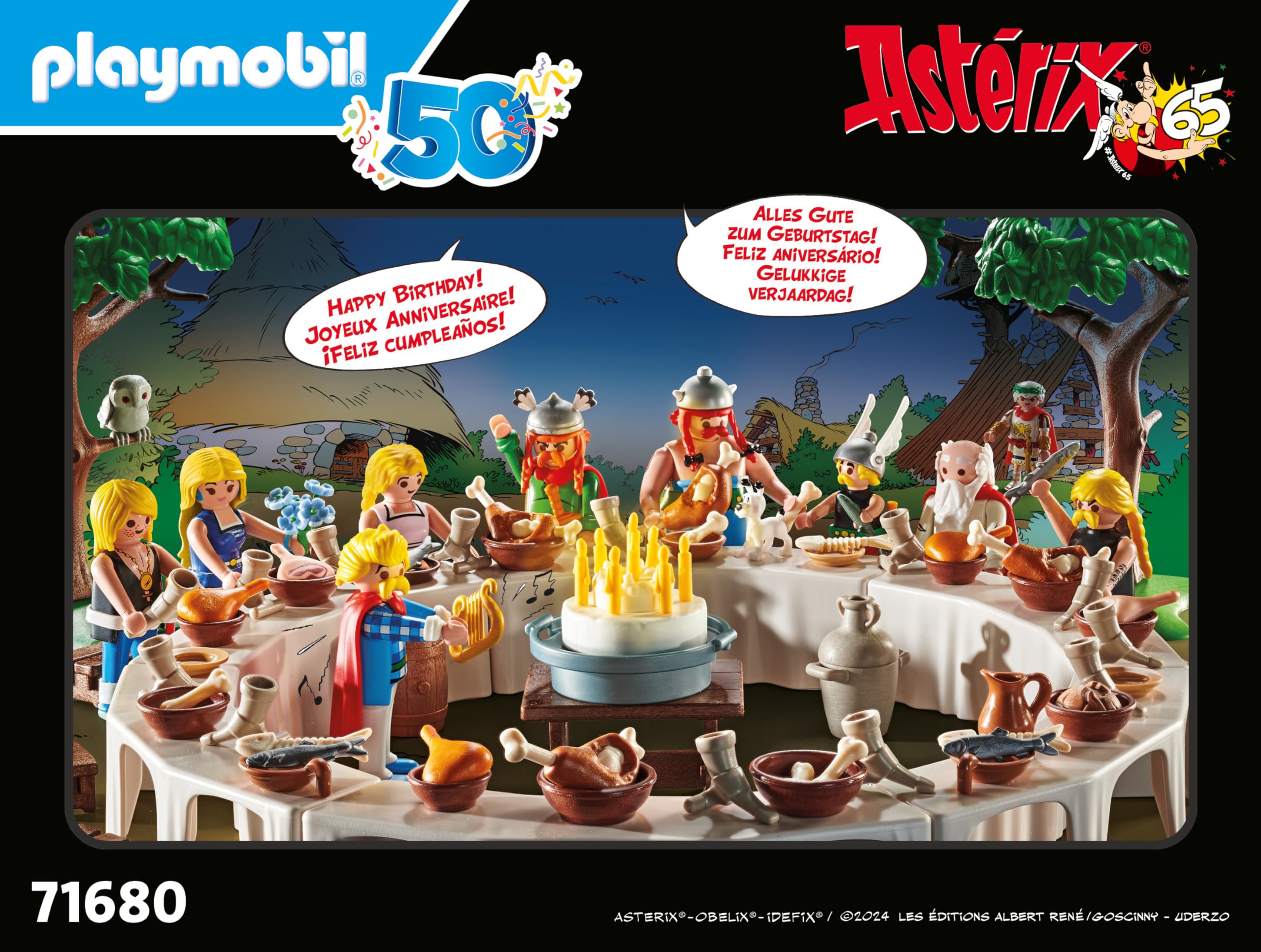 PLAYMOBIL Asterix 71680 - Set di statuette per anniversari, edizione speciale esclusiva con 10 personaggi unici, dai 5 anni in su