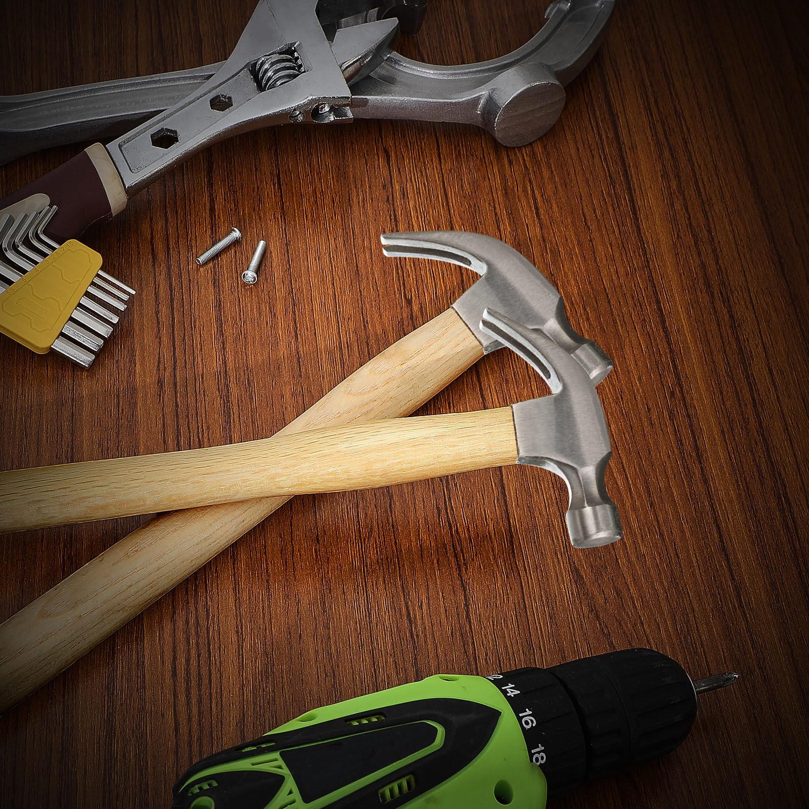 Uxcell 16 Inch Hammer Wooden Handle Wood Handle Replacement For 2 To 4 Lb Hammer Oval Eye 2 Pack