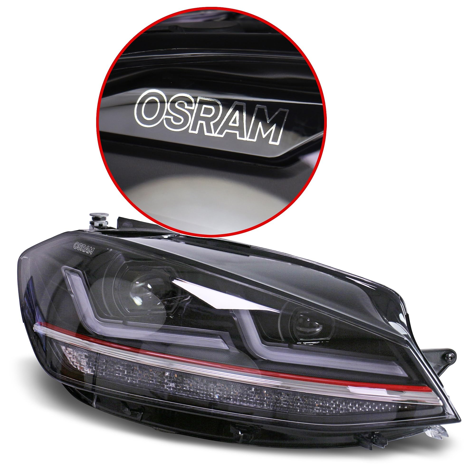 OSRAM LEDriving reflektor LED do VW Golf 7.5, Golf VII Facelift, GTI Edition, zamiennik halogenu