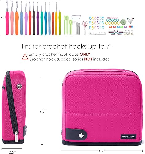 Vista 36 de Estuche de gancho de ganchillo - Organizador de pie - Diseño único - Soporte para suministros de punto y ganchillo Morado