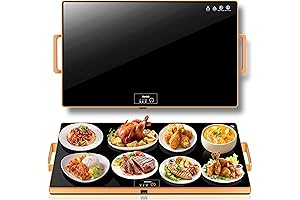 32” Electric Food Warmer Warming Tray Food Heat Warming Mat for Parties Family Buffet