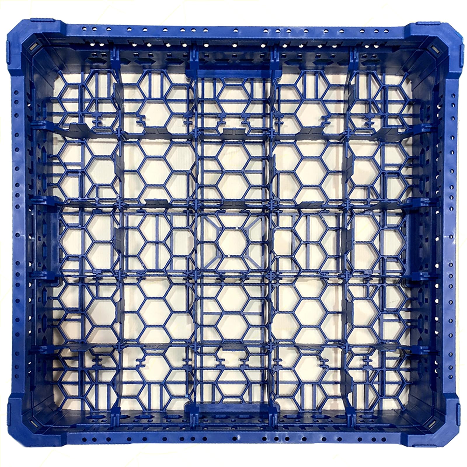 Sicignano | Cesta per Lavaggio Bicchieri, Plastica Alimentare, Impilabili, Resistenti fino a +95°C, Ideali per Lavaggio Asciugatura Stoccaggio - Misura 500x500 mm (5X5, KIT 2)