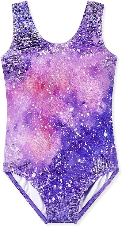 HOZIY Long Sleeve Leotards for Girls Gymnastics Kids Toddler Tumbling Outfits Floral Unicorn Galaxy Rainbow Stripe Pattern