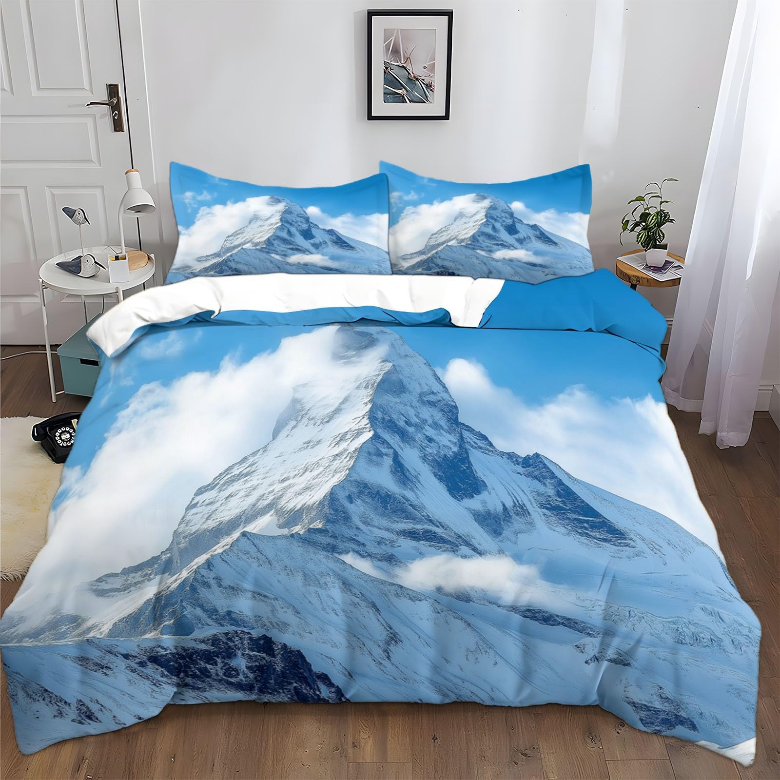 Copripiumino Singolo Bambino Morbuy - Stampa Dinosauri 3D, 150x200cm, Microfibra - Con 2 Federe 50x75cm - Foto 3