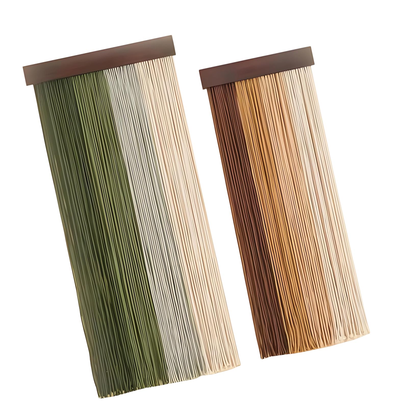 CAZSTYK 2Pieces Tassels Wall Tapestry Cotton and Wooden Hanging Decoration for Home Handwoven Knotting Wall Hanging