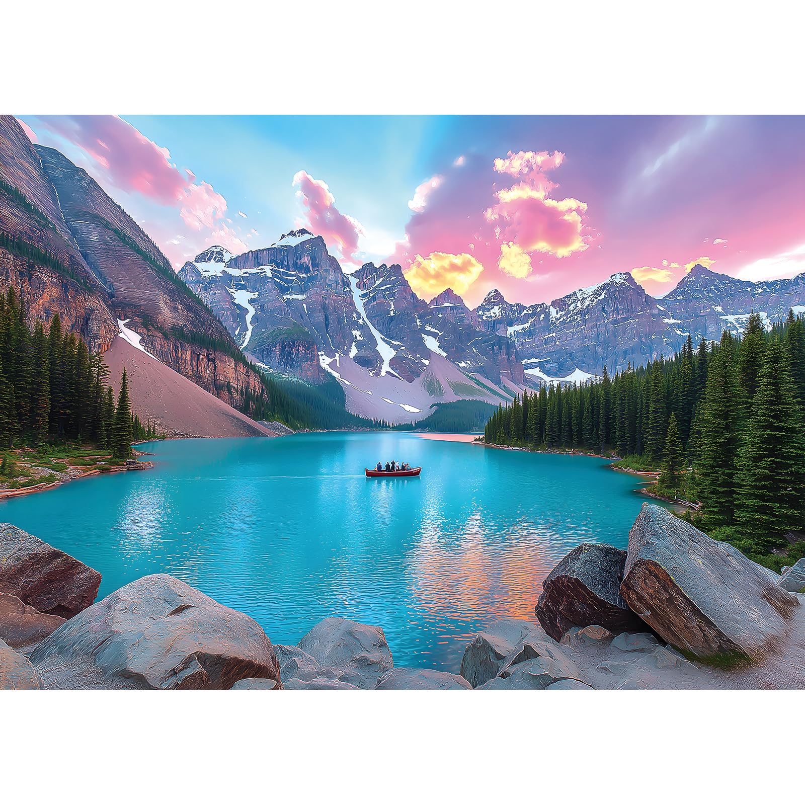 Blueforest Moraine Lake 1000 Piece Puzzle for Adults