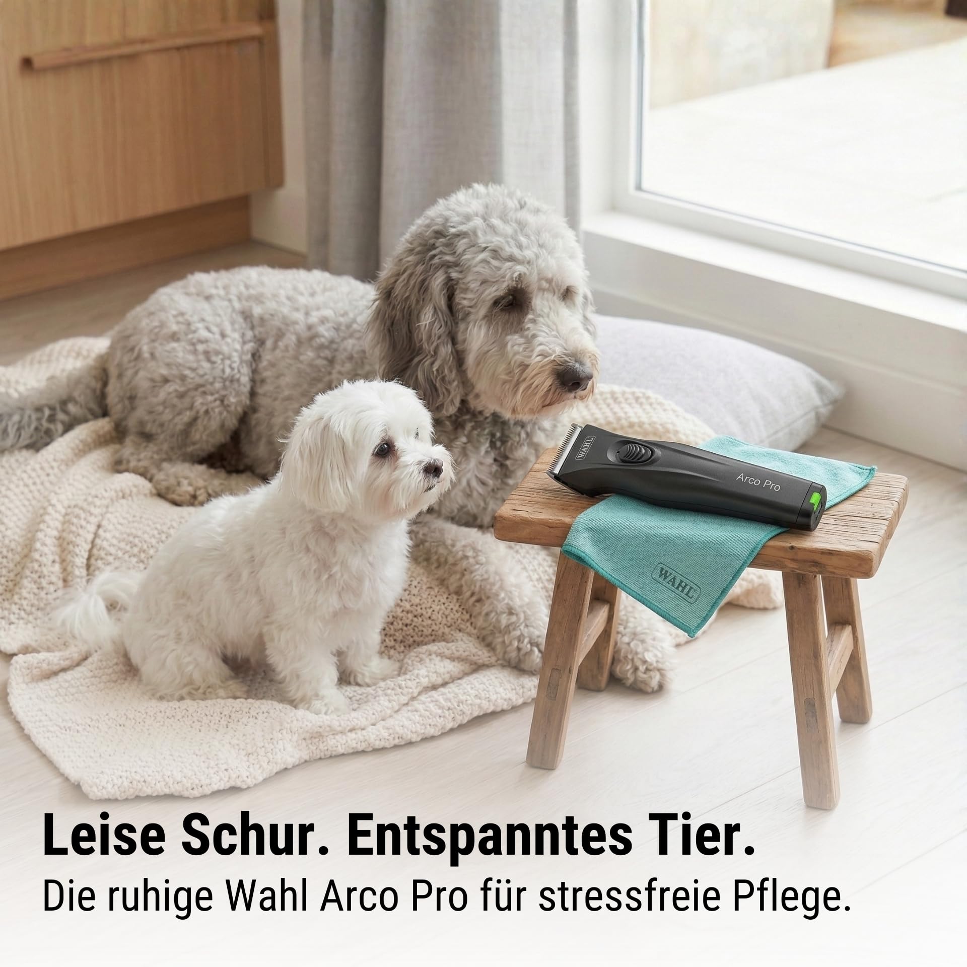 Agrarzone Wahl Arco Pro Hundeschermaschine 2 Akkus Schermaschine Hund Moser | Aufsteckkamm Set, Moser, leistungsstark, Rasierer, Trimmer, Katzen