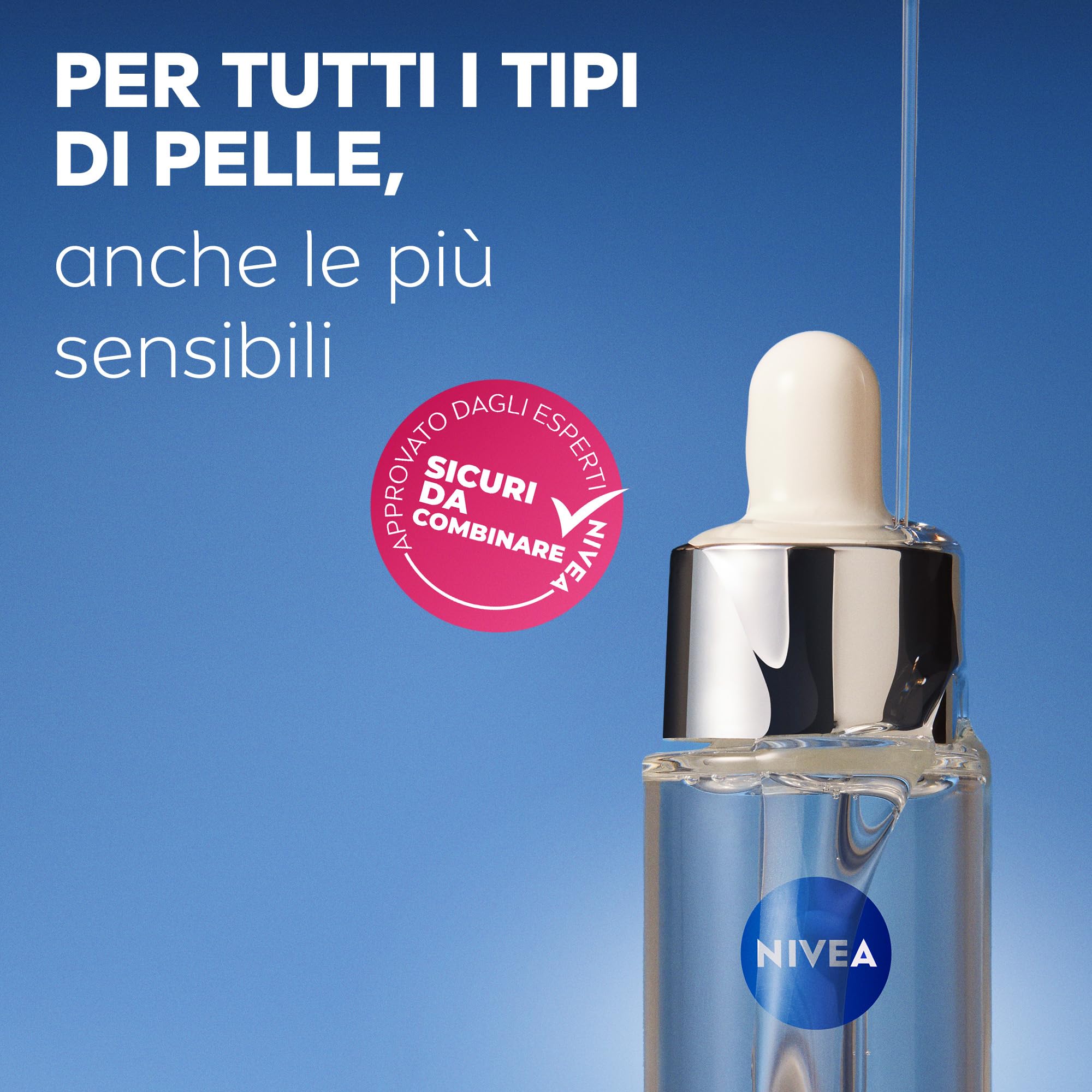 NIVEA Cellular Expert Skincare Kit, Set skincare completo con Siero Viso Acido Ialuronico Rimpolpante 30 ml e Siero Bakuchiol Effetto Lifting 30 ml per una pelle rimpolpata e rassodata