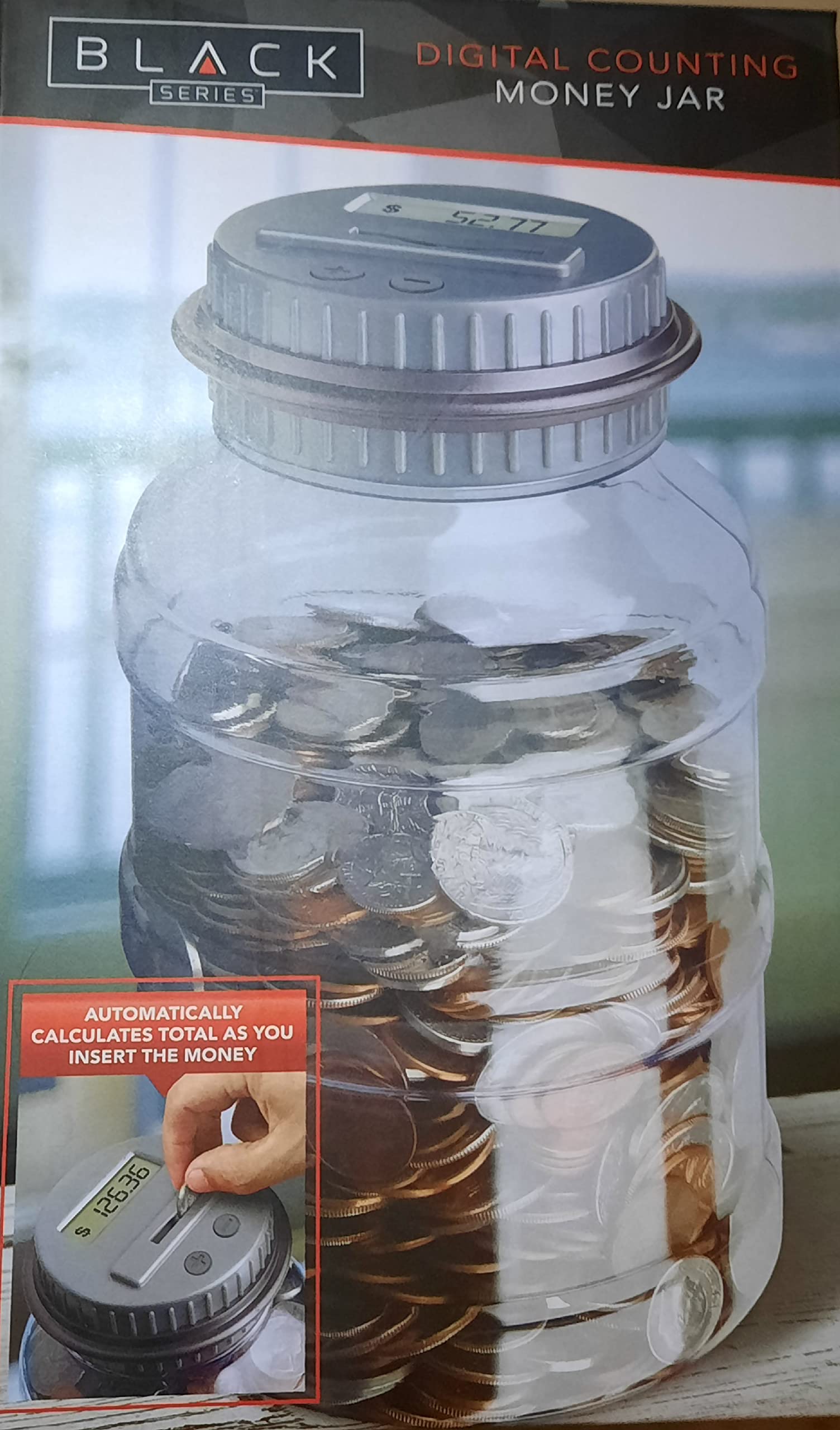 BLACK SERIES Digital Counting Money JAR