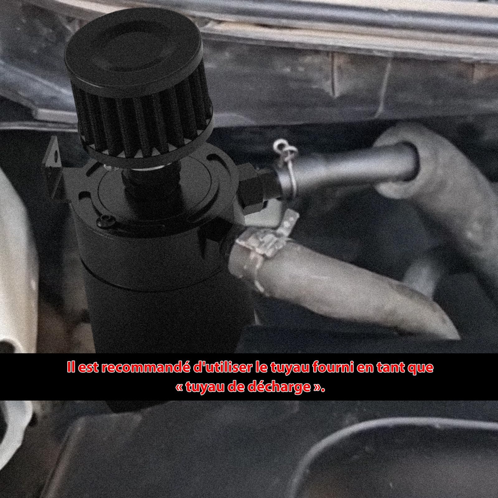 1PZ FR7-RM1 Récupérateur Huile Moteur Universel réservoir de récupération d'huile lcylindrique en Aluminium avec déflecteur et Valve diamètre extérieur 8,7Φ 12,2Φ 14,5Φ avec des Accessoires