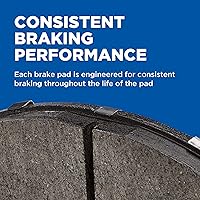 Vista 5 de Wagner QS ZD1081 - Juego de pastillas de freno de disco, bordes biselados para paradas suaves y silenciosas, compatible con Ford Mustang 2005-2014