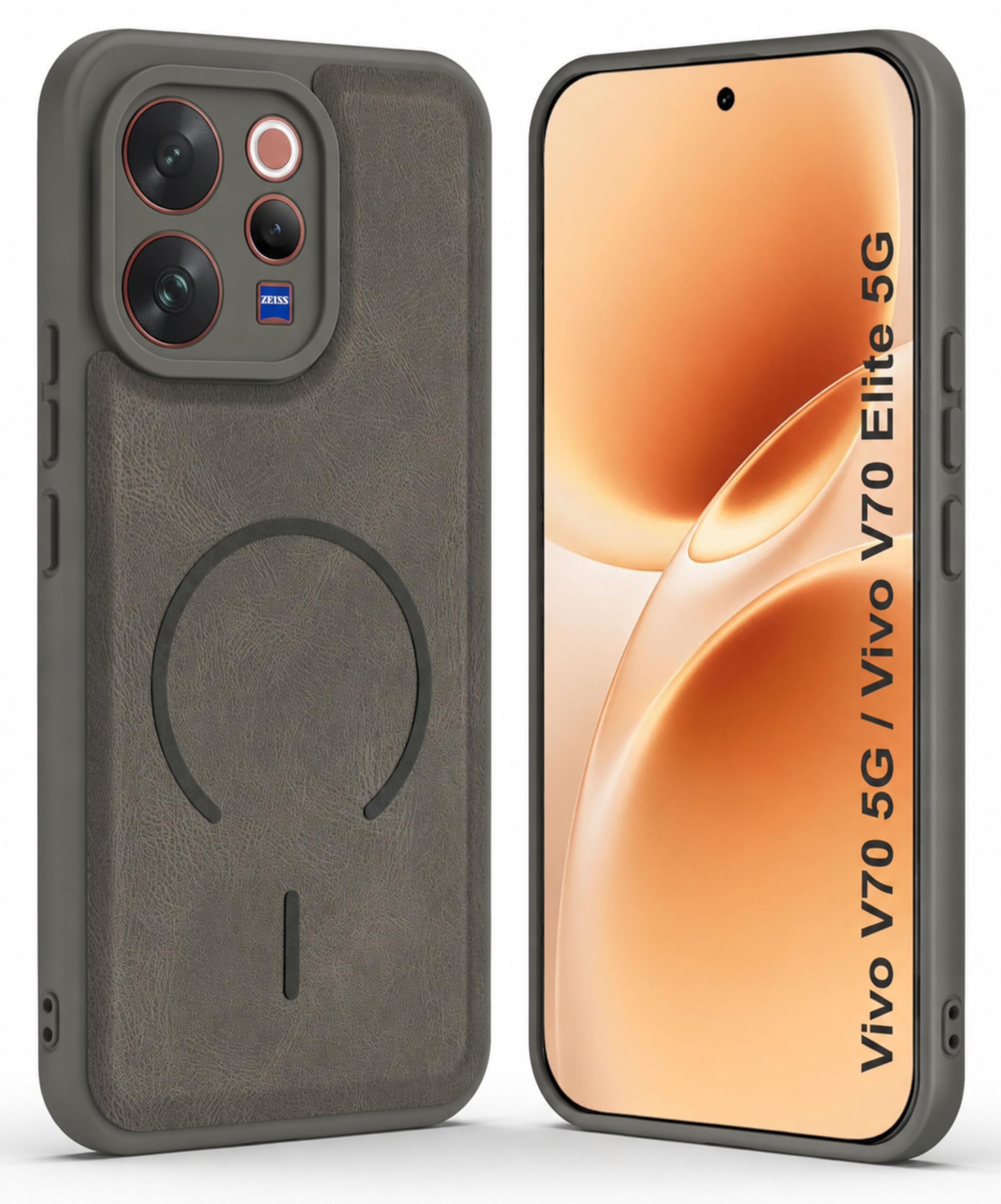 SBMS Back Cover for Vivo V70 5G, Grey - Image 1