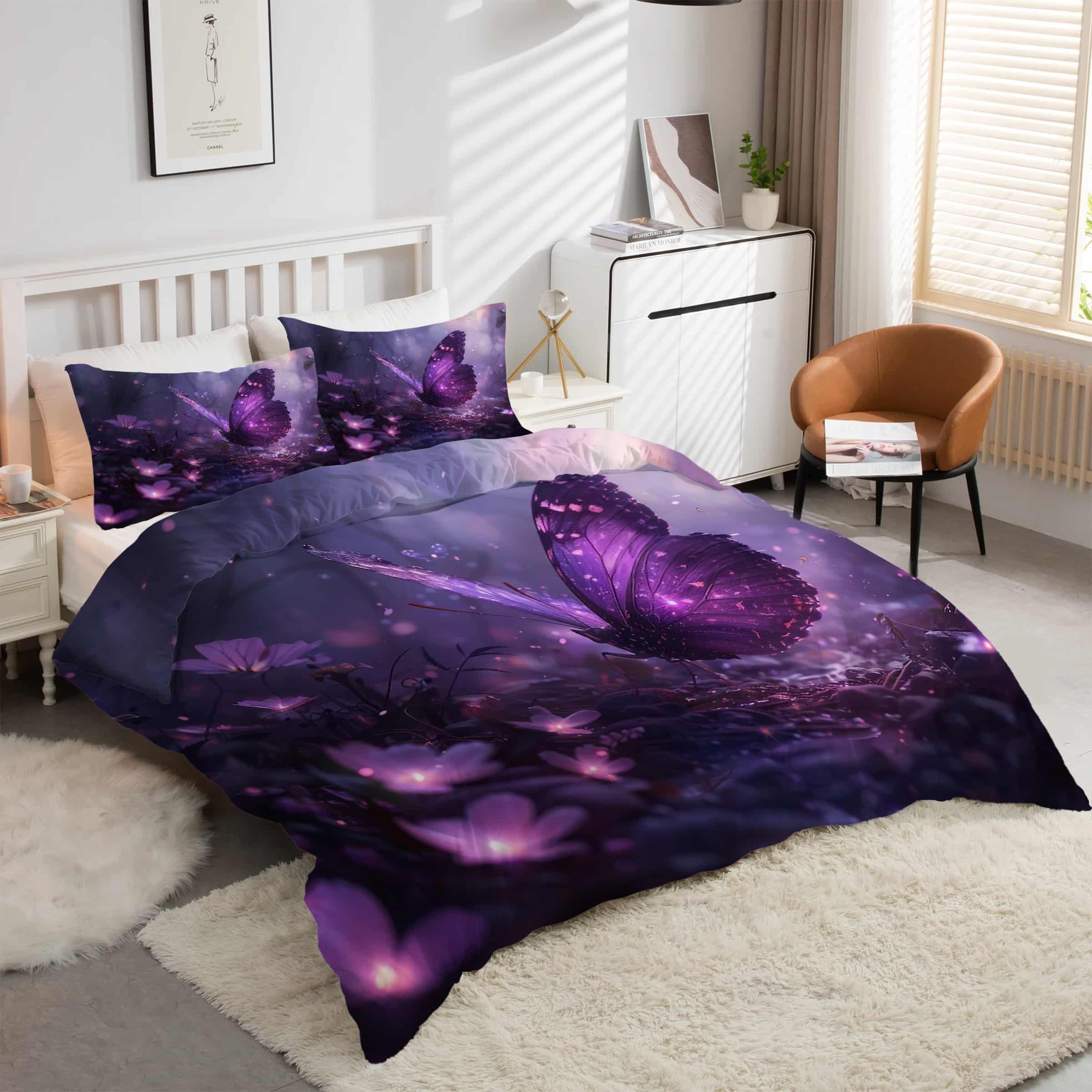 Parure de lit papillon 240x260 cm pour transformer votre chambre en un havre de paix