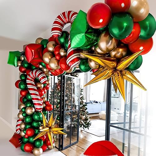 Miniatura 4 de ZAKVOOR Globos de estrella en explosión, 60 globos de estrella, 12 puntas de aluminio, decoración de fiesta, globos para Navidad, Año Nuevo,