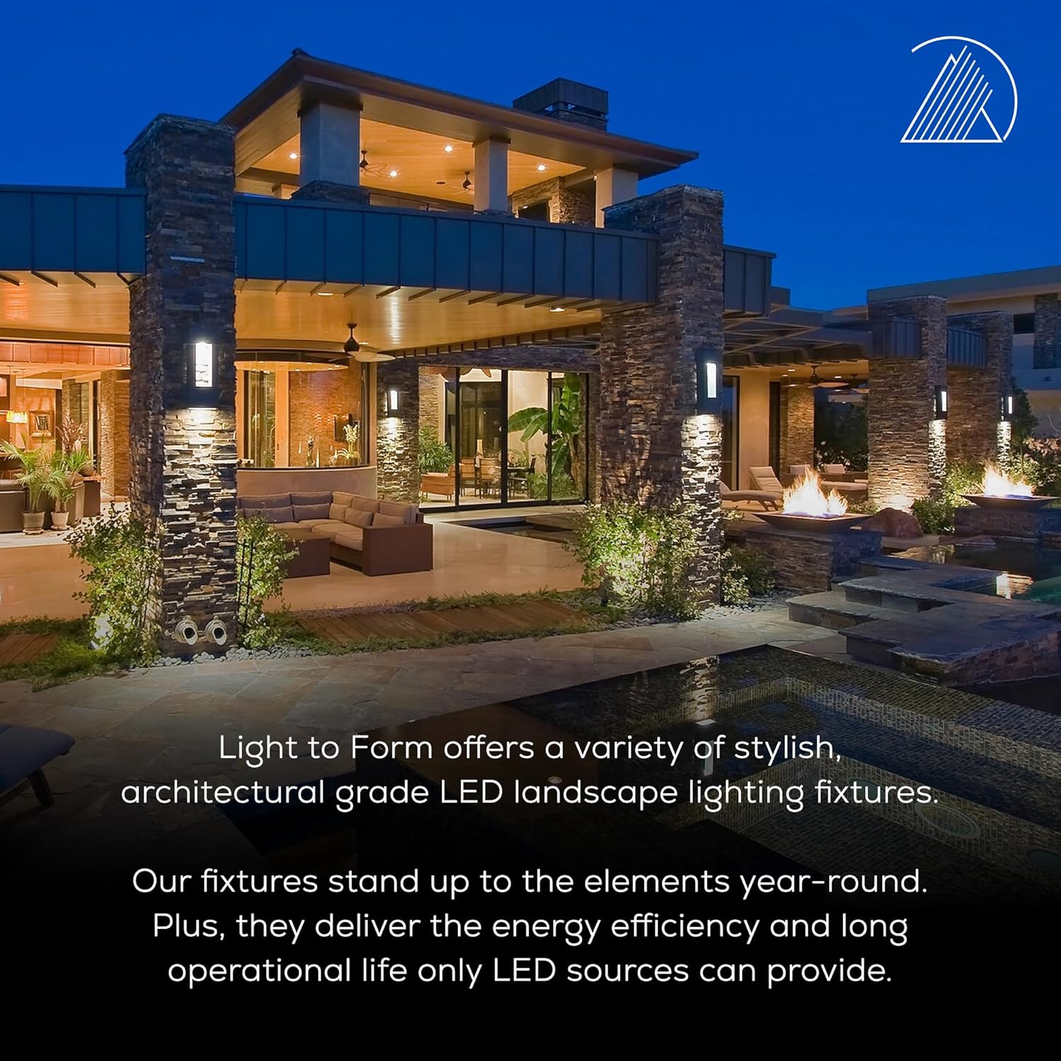 Light to Form® | Luxury Brass Low-Voltage Landscape Lighting | Lighthouse I Path Light | 12V Input | Antique Brass Finish | GU5.3 Socket | Frosted Lens | Ground Mount | Outdoor Bollard Fixture