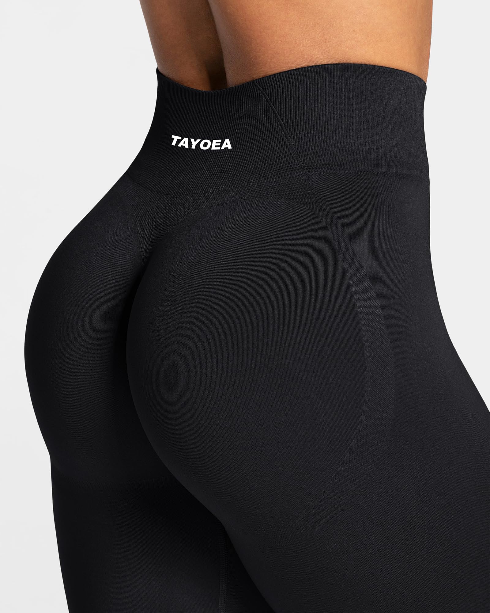 TAYOEA Legging de sport pour femme avec fesses rebondies, push-up, opaque, sans coutures, pour yoga, gym, vie quotidienne