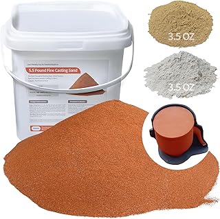 5.5LB 400 Mesh Fine Casting Sand + 0.22LB Viscosity-Enhancing Soil + 0.22LB Release Sand