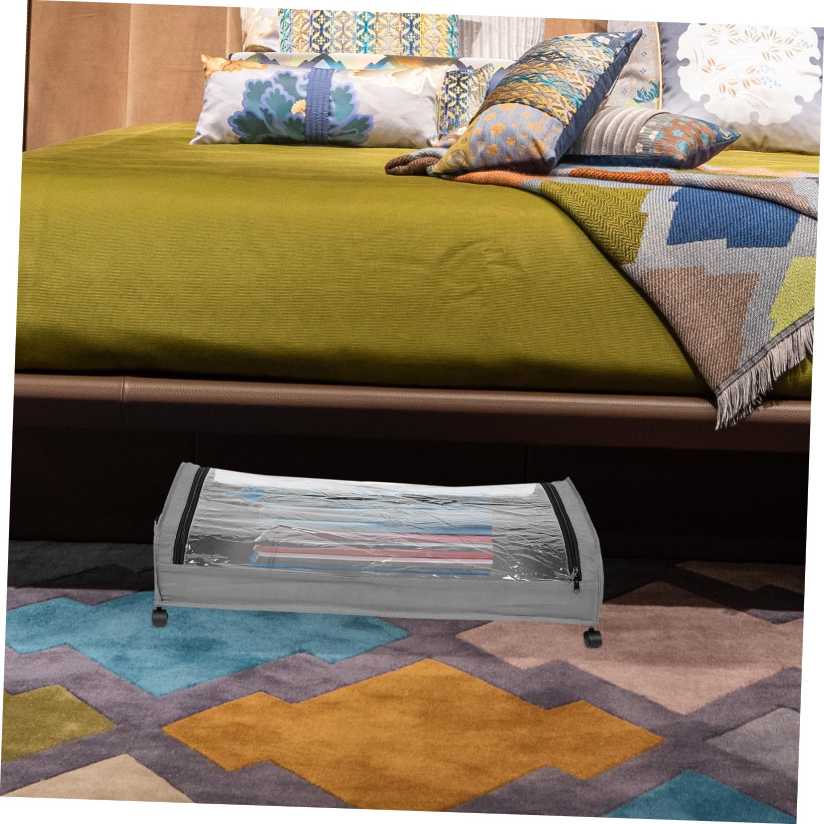 ULTECHNOVO Aufbewahrungsbox Bett Mit Organizer Für Kleidung Und Schuhe Platzsparendes Lager Für Kleine Schlafzimmer Robustes Design Für Lange Nutzungsdauer
