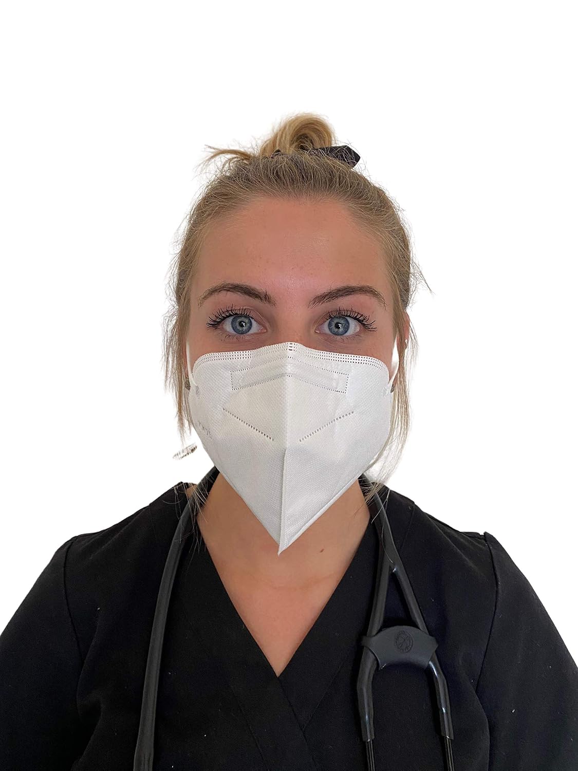Dr. Family 20 Units Disposable KN95 Face Masks, Non-Woven 5-Layer Disposable Mask, Elastic Ear Loops, Adjustable Nose Wire, Light Weight, Perfect for Office, Travel, and Indoors, 20 Units/Box