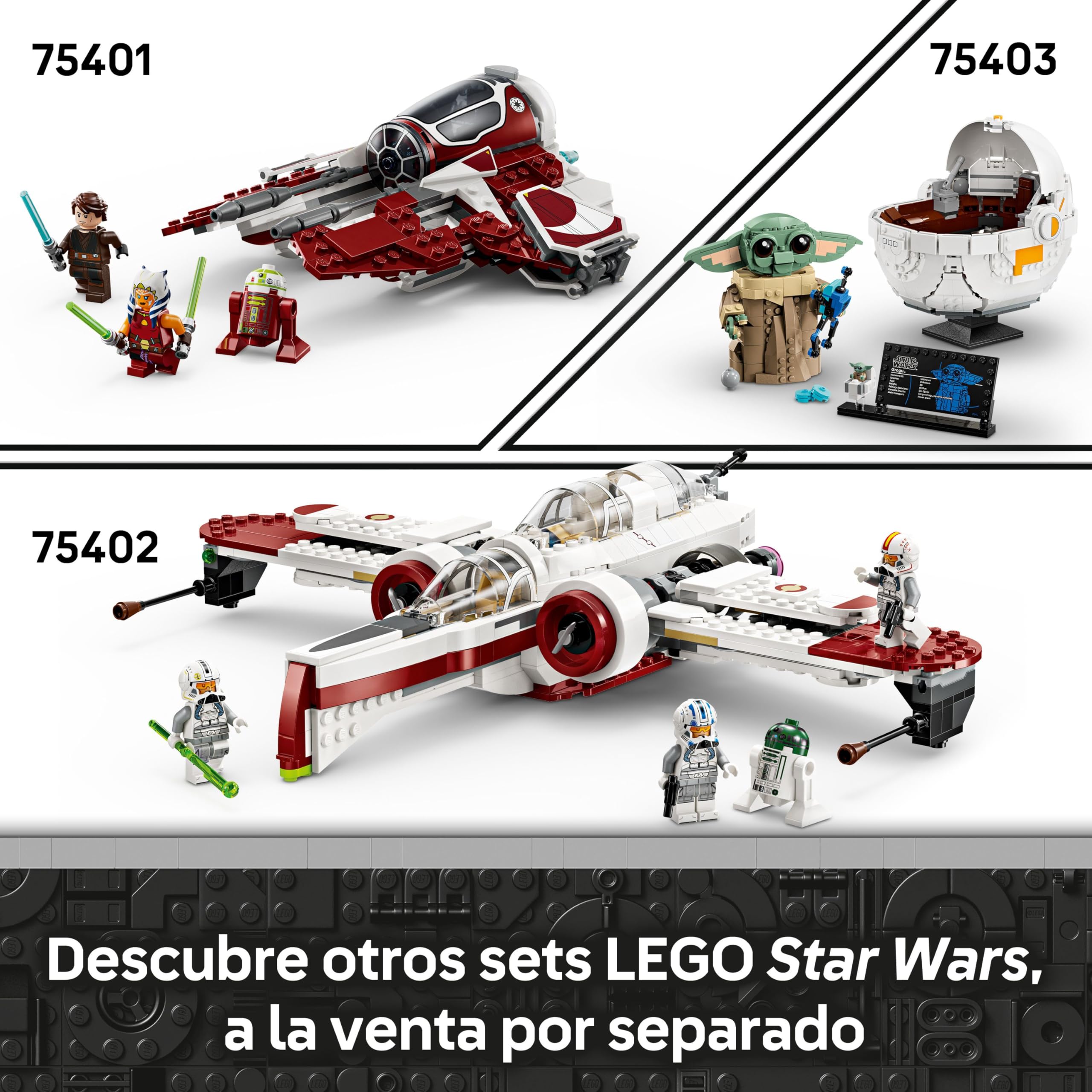 LEGO Star Wars 75399 Caza Estelar Rebelde ala-U - Maqueta de Nave de Juguete con ala Móvil, 3 Minifiguras (Inc. Cassian Andor) y Figura de Droide K-2SO - Regalo para Niños de 8+ Años y Fans de Andor
