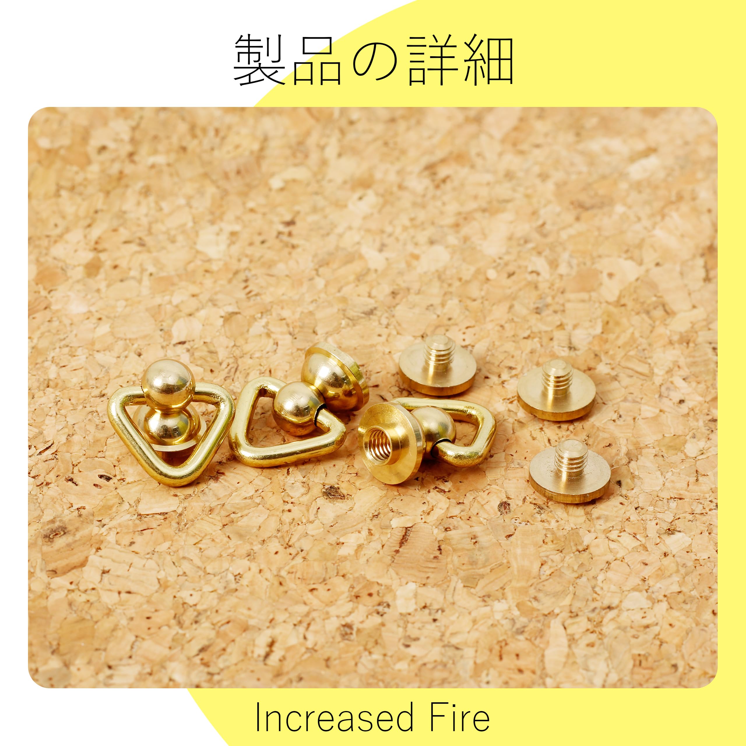 Amazon.co.jp: トチカン ジョイント金具 3個入り レザークラフト 回転