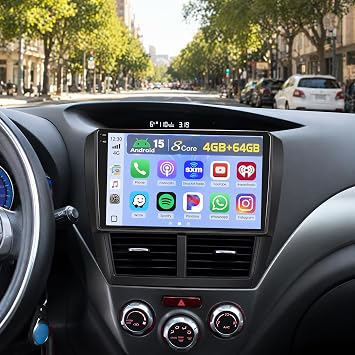 8Core 4+64GB Android15 Car Radio for Subaru Forester Impreza WRX 2008-2012