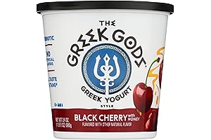 Greek Gods Black Cherry Yogurt 24 Oz - A Creamy and Indulgent Yogurt Odyssey