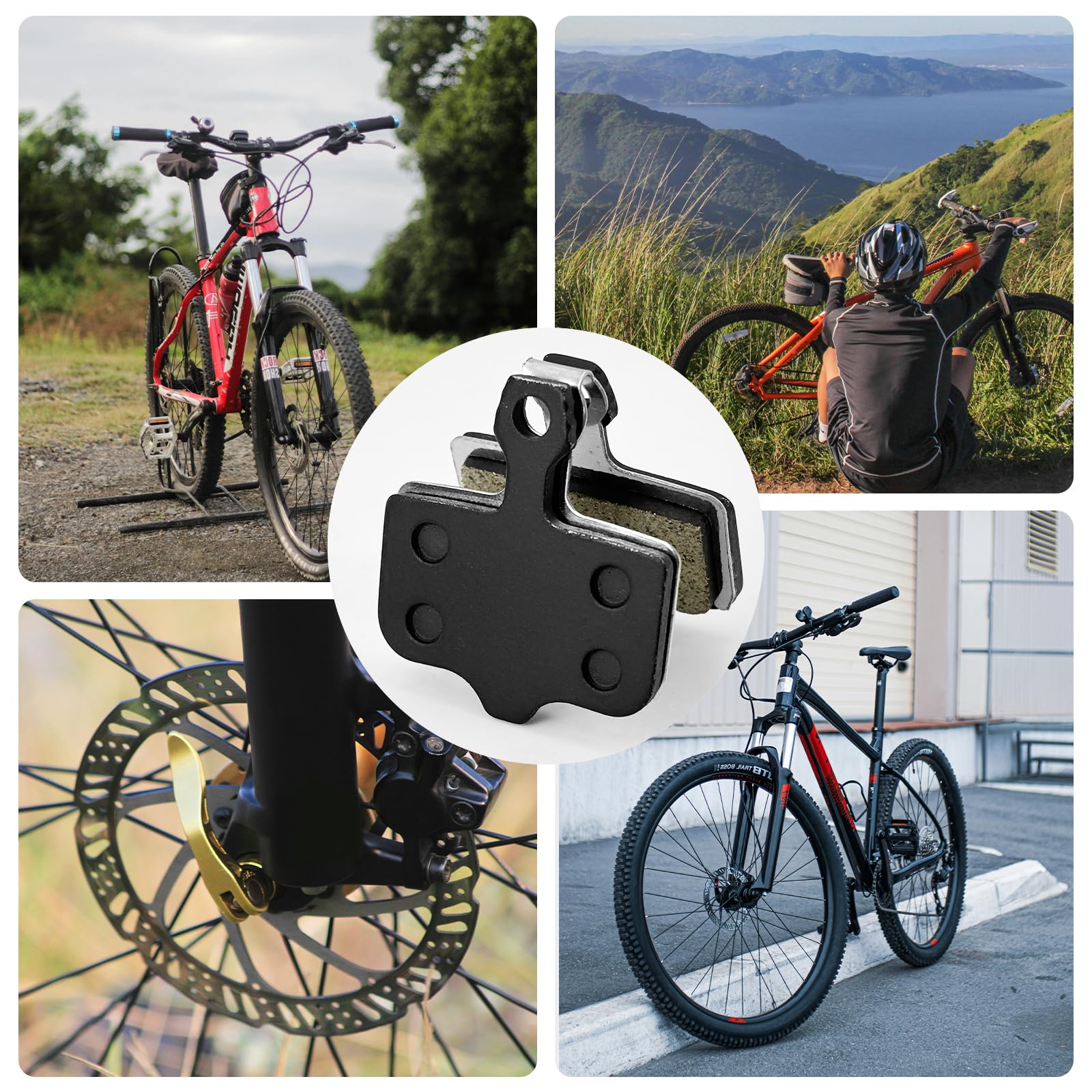 Klocki hamulcowe rowerowe SRAM Avid Elixir – 4 pary tarczowych, kompatybilne z E1/E3/E5/E7/E9, okładziny pasujące do MTB