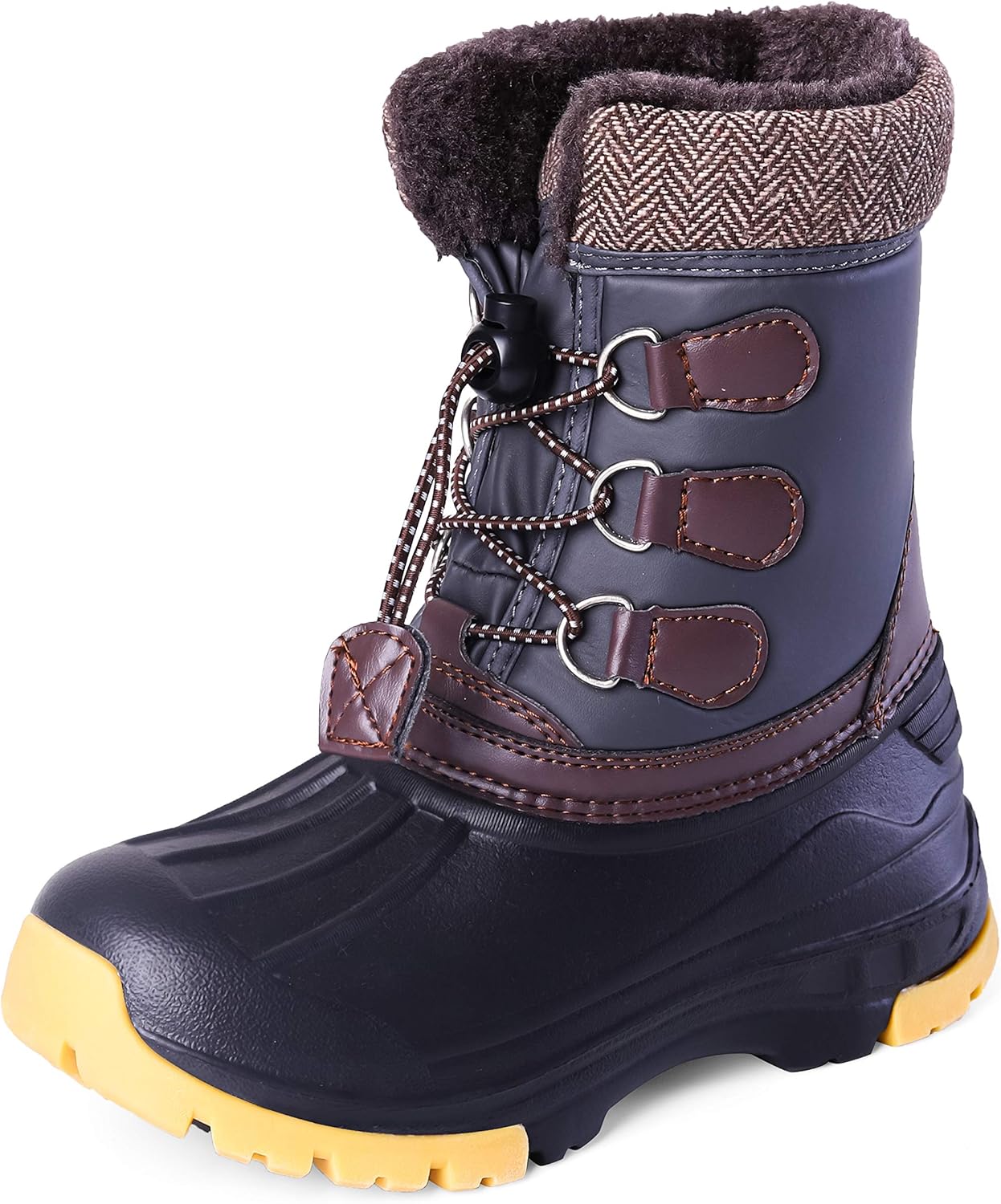 Nova Mountain Boys Girls Little Kids Winter Snow Boots,NF NFWBNN01 Grey 12