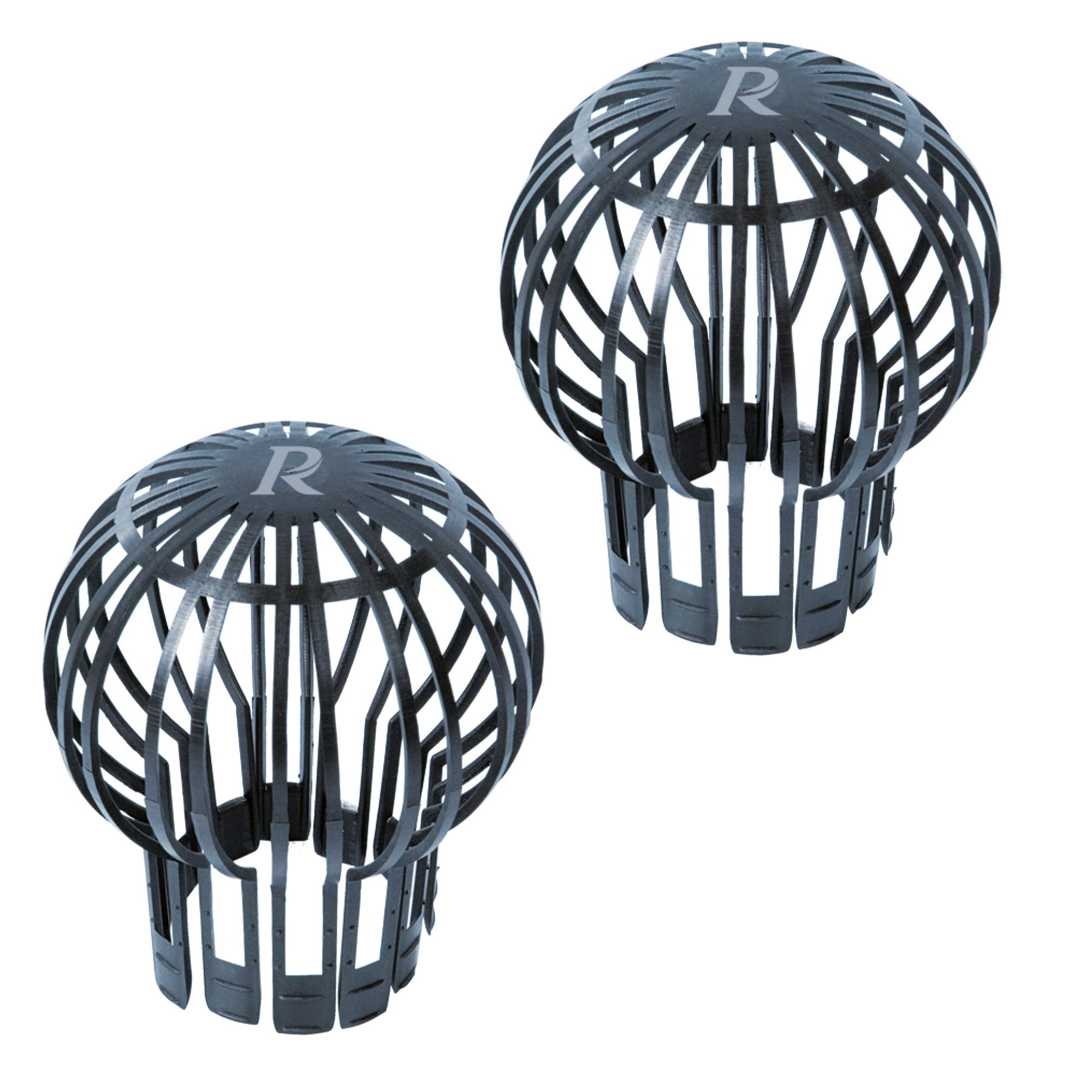 RIBIMEX Ribiland PRPG2 Set of 2 Gutter Filters, Grey, 16 x 12 x 11 cm