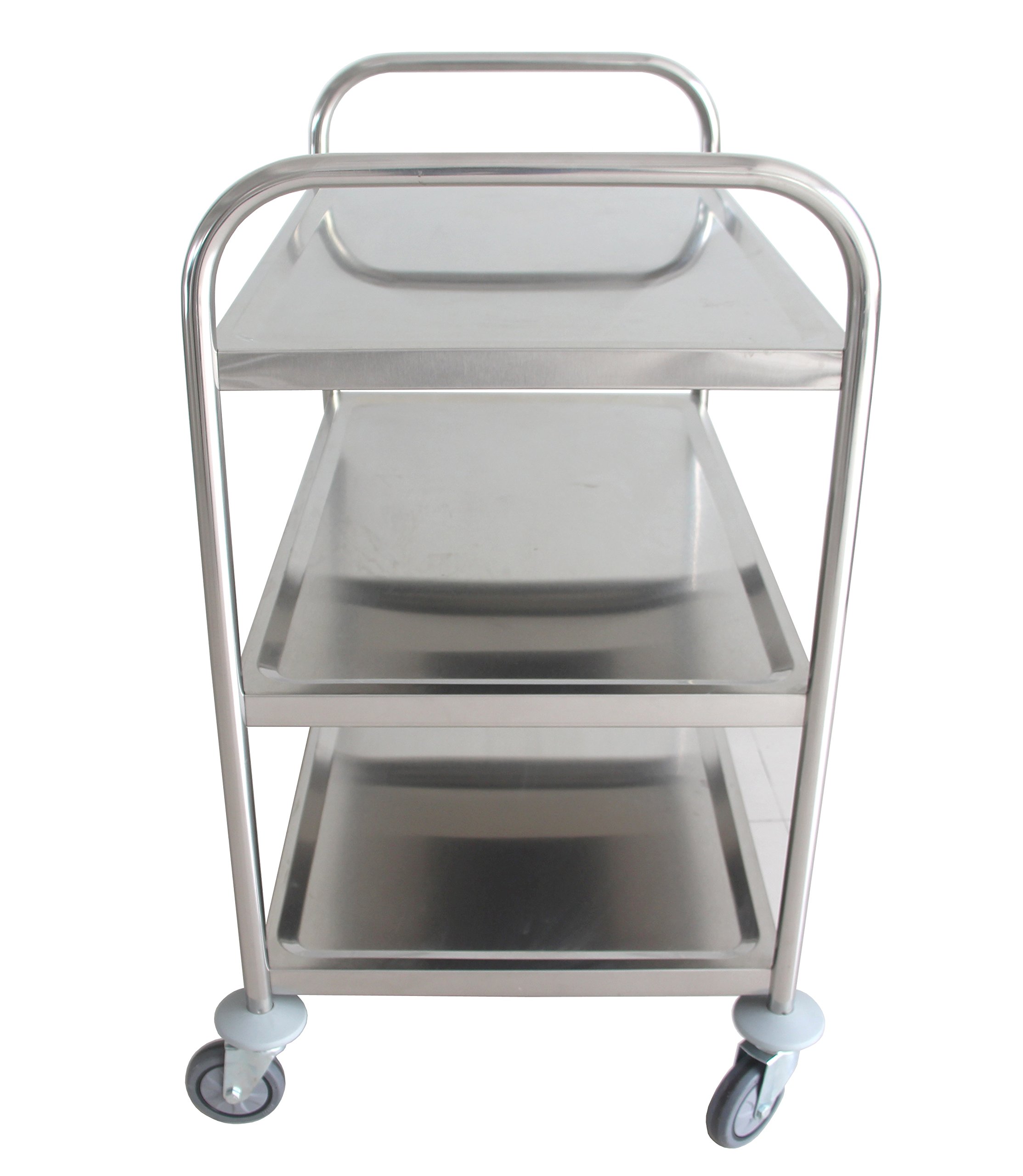 EWH-300 Edelstahlservierwagen, 3 Etagen, 150 kg Tragfähigkeit, 845 mm x 525 mm x 940 mm