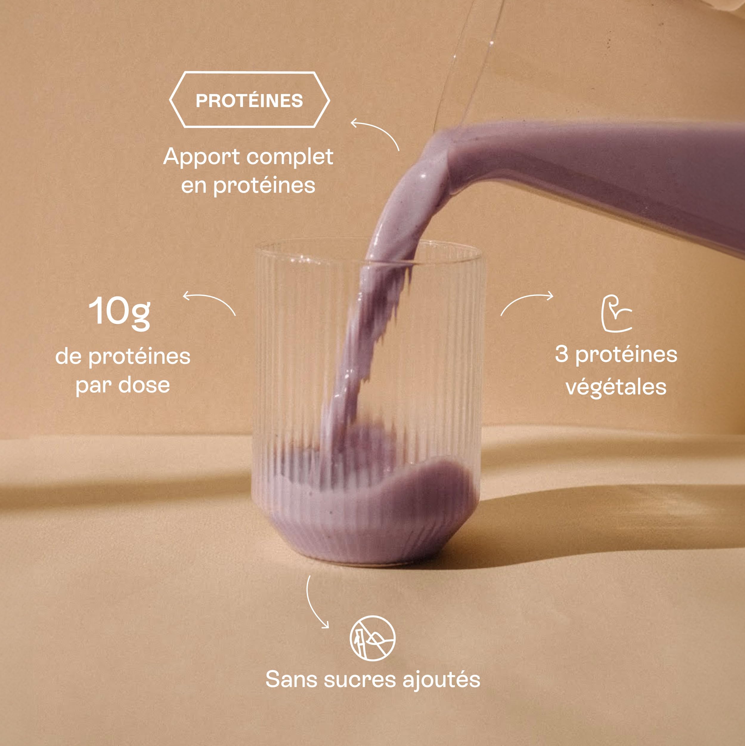 Jolly mama! Purple Power | Poudre de Protéines Végétales Bio | Açaï et Myrtille | Compatible Grossesse & Allaitement | 100% d'Origine Bio | Fabriqué en France | Pot 264g