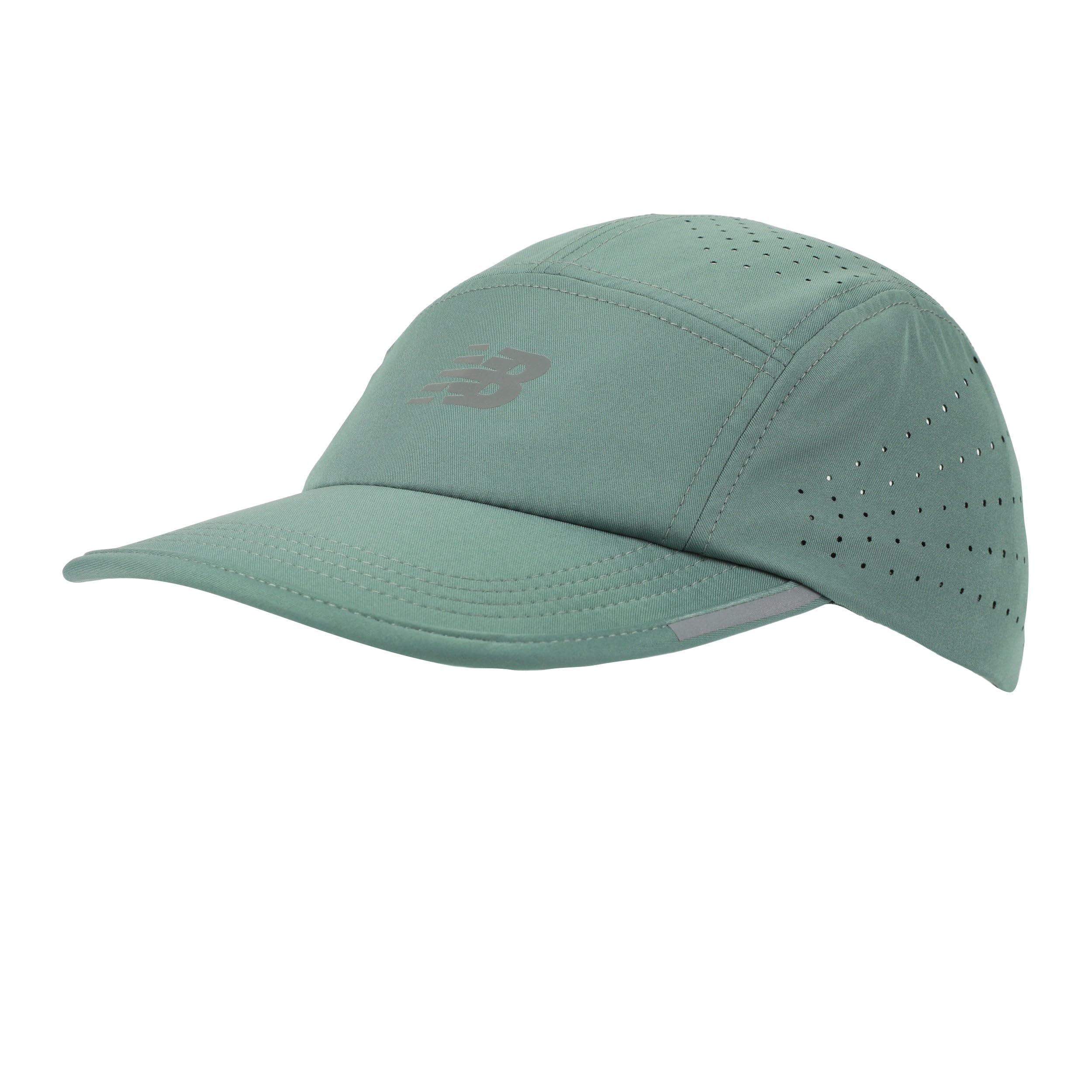 New Balance Unisex Dark Juniper Training Running Sports Cap, 5 Panel Pro Run Hat,