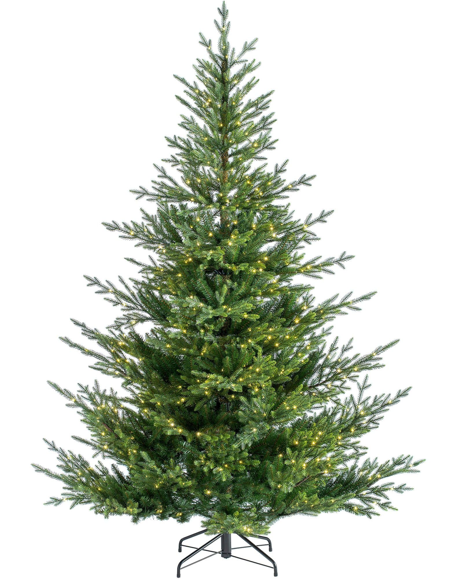 Werchristmas Green Pre-Lit Douglas Fir Christmas Tree, 7 Ft