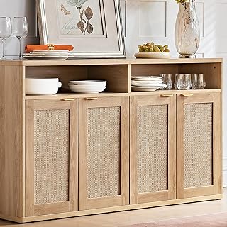 Rattan Sideboard Buffet Cabinet