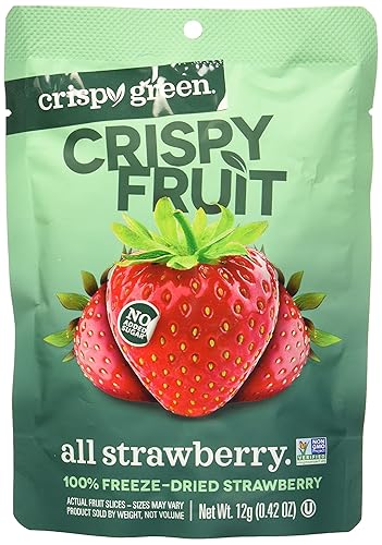 CRISPY GREEN Freeze Dried Strawberries, 0.42 OZ